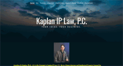 Desktop Screenshot of kaplan-iplaw.com
