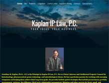 Tablet Screenshot of kaplan-iplaw.com